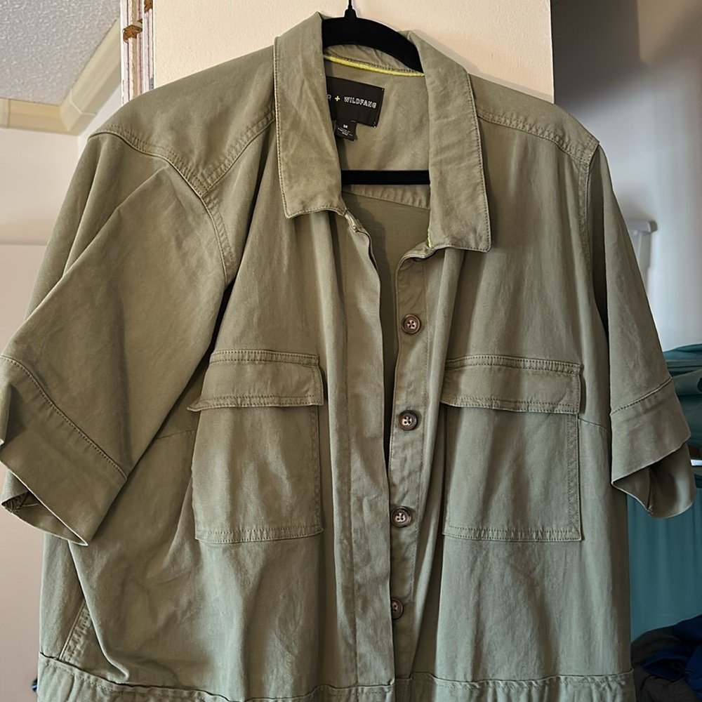 BP + Wild Fang jumpsuit 3X olive green
